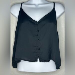 Wild Fable Women’s Black Button Down Camisole Size Medium